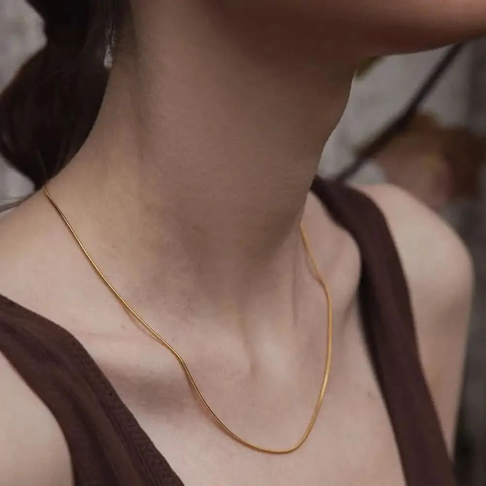 Oro - Collier Unisexe Chaîne Serpent 4NewGen.