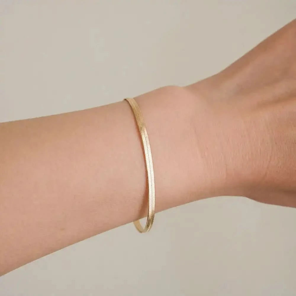 Mila - Bracelet Serpent Doré Classique 4NewGen.