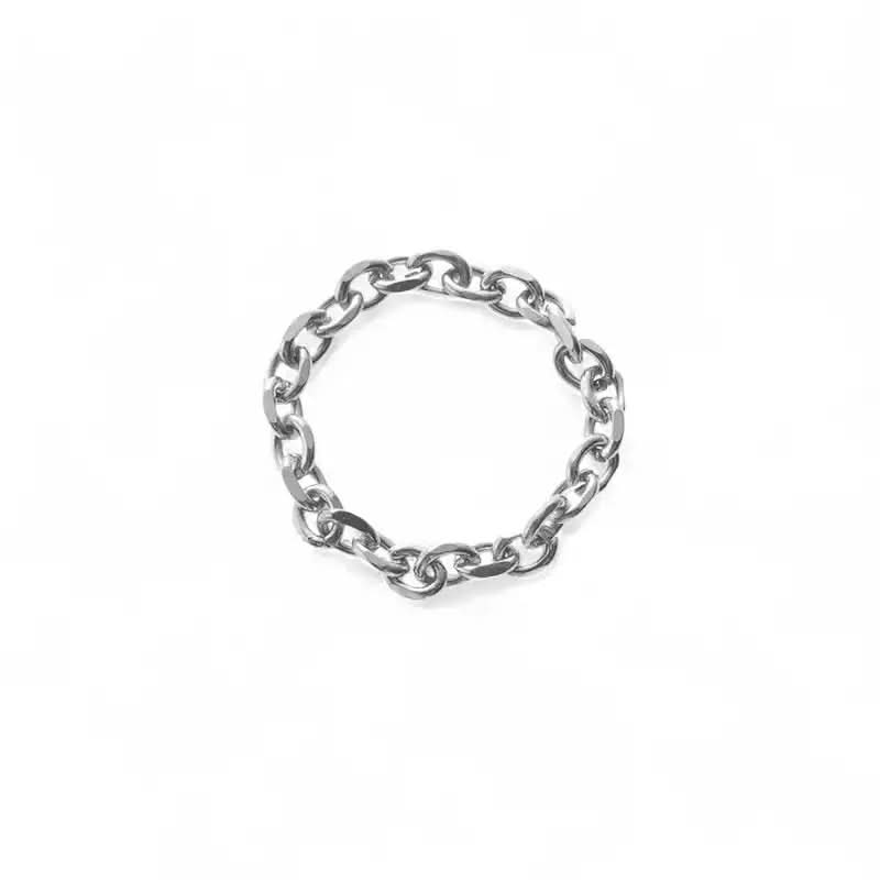 Véra - Bague Chaîne Épaisse 3mm Dorée Style Cuban - 4NewGen