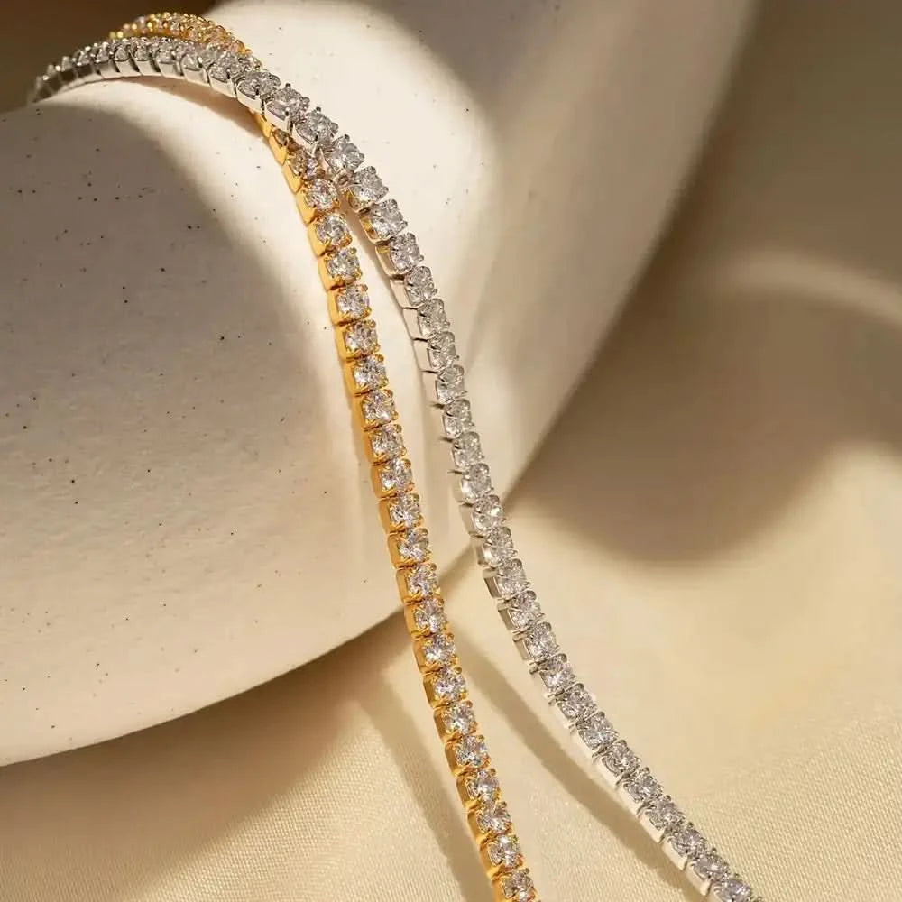 Lina Glow - Bracelet Dorée & Zirconia 4NewGen.