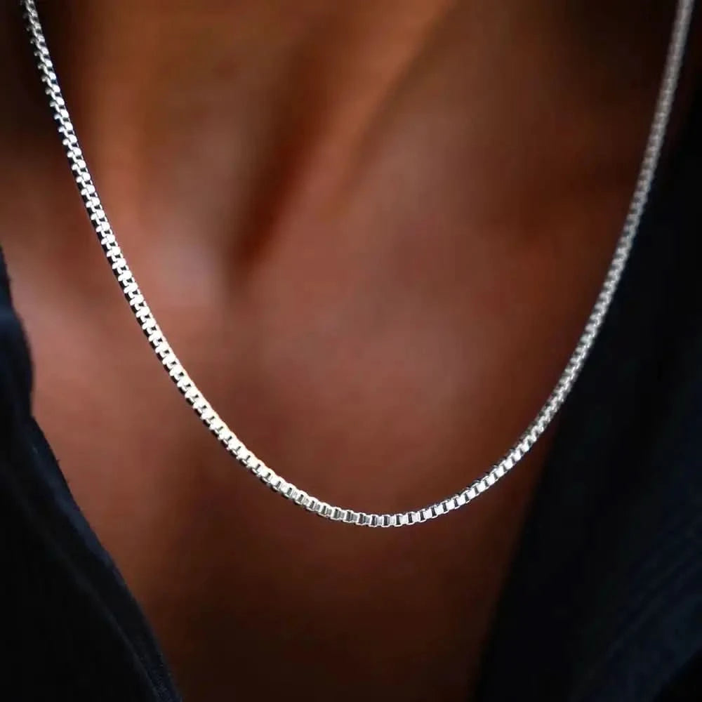 Ares - Collier Box Chain Homme Acier Titane 4NewGen.
