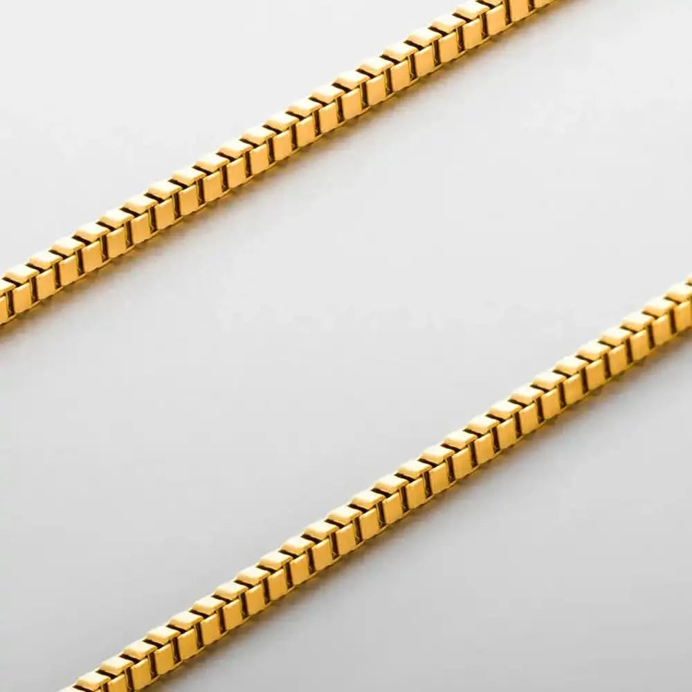 Ares - Collier Box Chain Homme Acier Titane 4NewGen.
