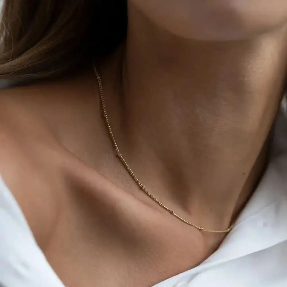 Vela - Collier Ras-du-Cou Acier Doré 4NewGen.