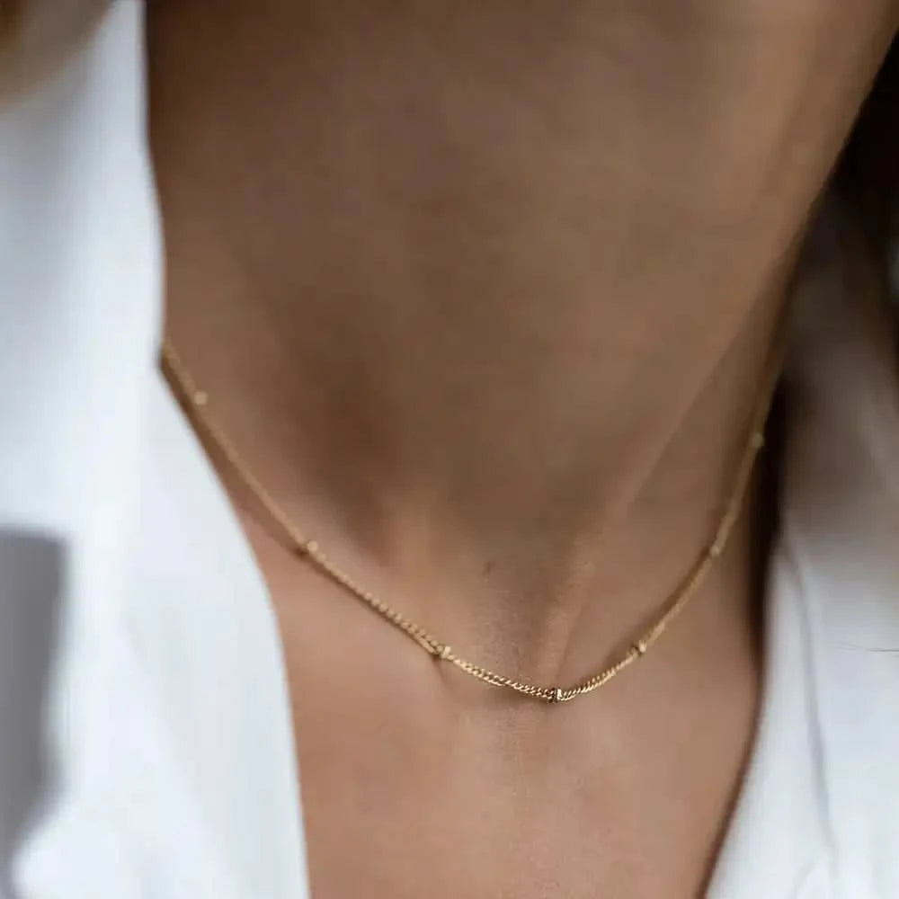 Vela - Collier Ras-du-Cou Acier Doré 4NewGen.