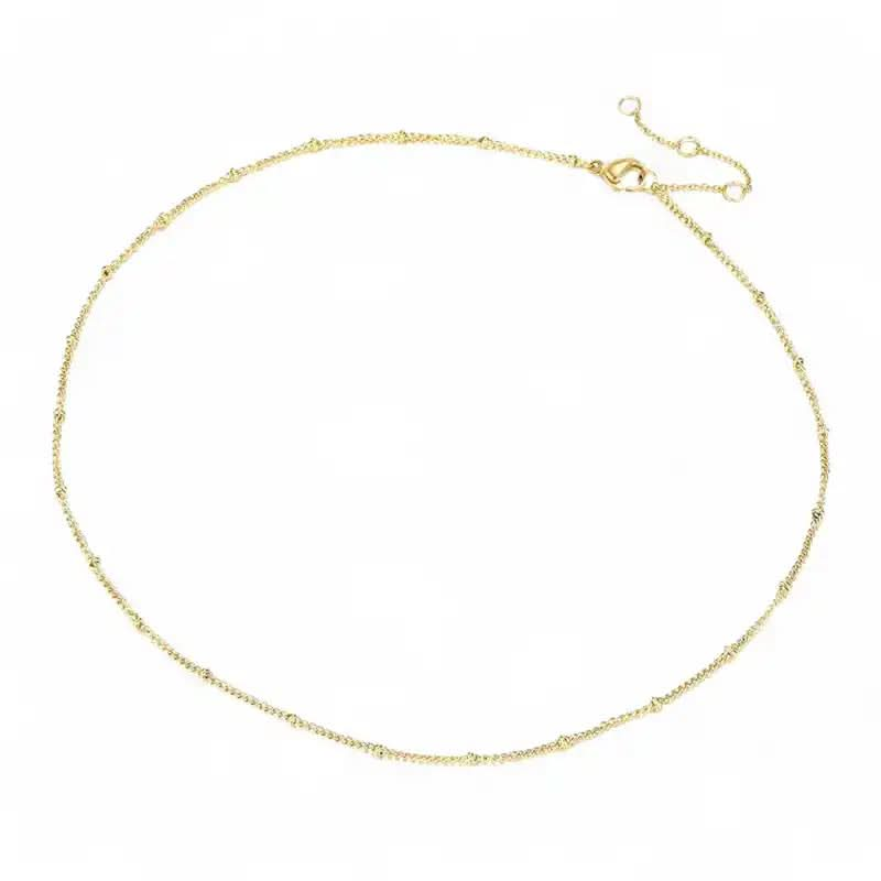 Vela - Collier Ras-du-Cou Acier Doré 4NewGen.
