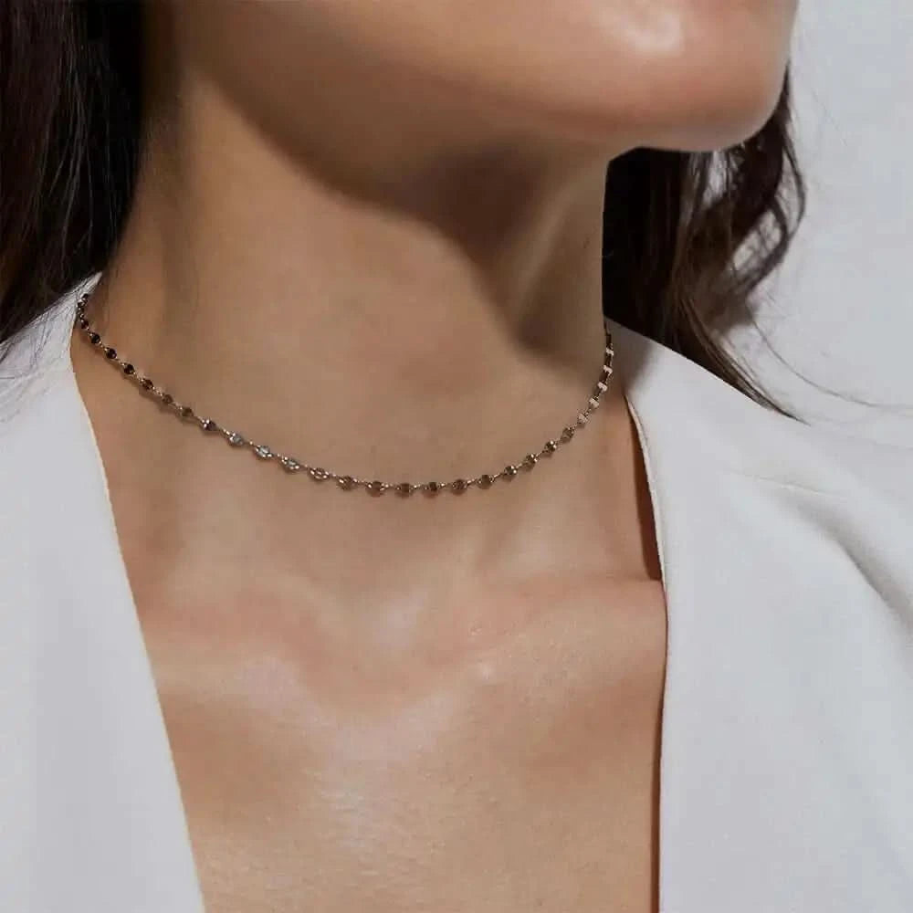 Syra - Collier Personnalisable en Acier, Superposition Élégante - 4NewGen