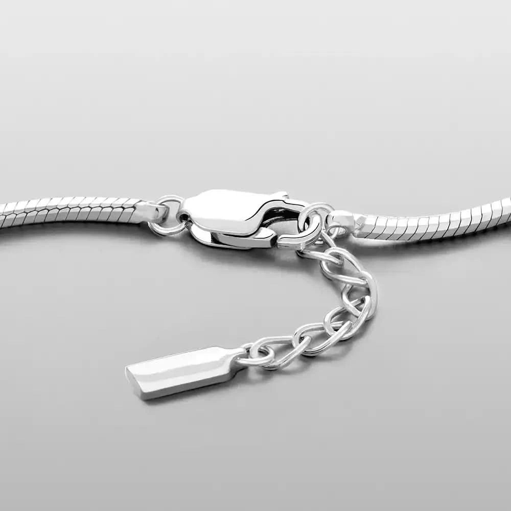 EDGE - Bracelet Acier Biseauté Argent 4NewGen.