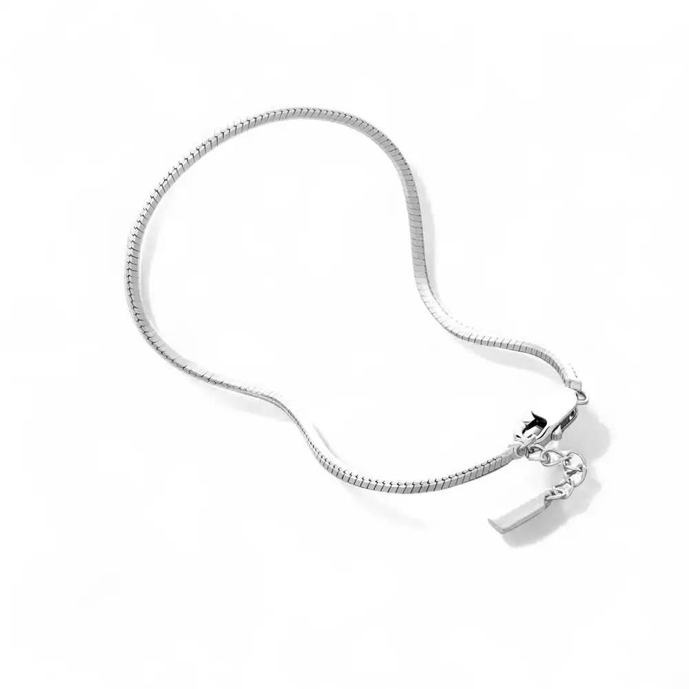 EDGE - Bracelet Acier Biseauté Argent 4NewGen.