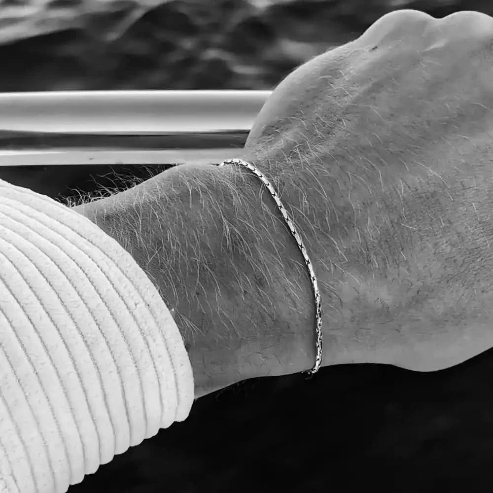 ORUS - Bracelet Homme Argent Mat 4NewGen.